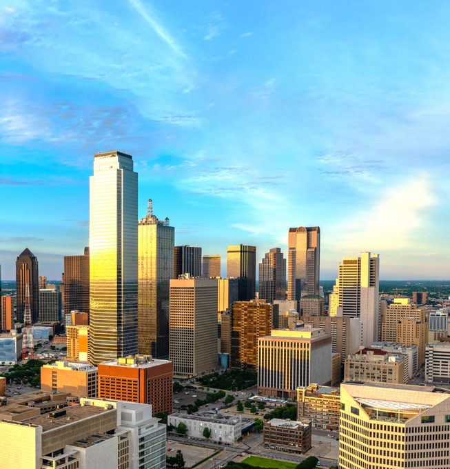 Dallas skyscrapers within the city centre
