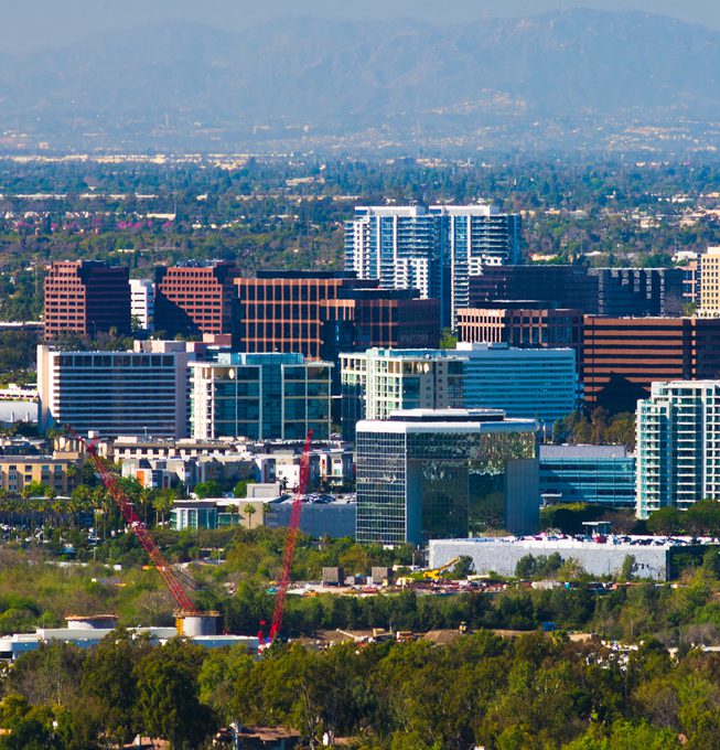 City center of Irvine, situated in Los Angeles
